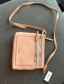 NWT Nine West Coralia Crossbody Bag - Clay Tan - Double Zip - New