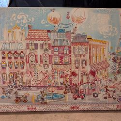 Paris Canvas 36x24" Girl's Bedroom Decor