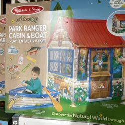 Melissa & Doug Let's Explore Park Ranger Cabin and Boat