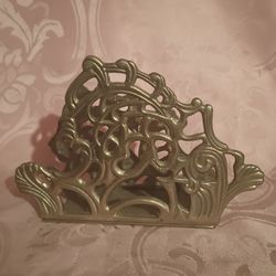 Vintage Teleflora Brass Napkin Holder 