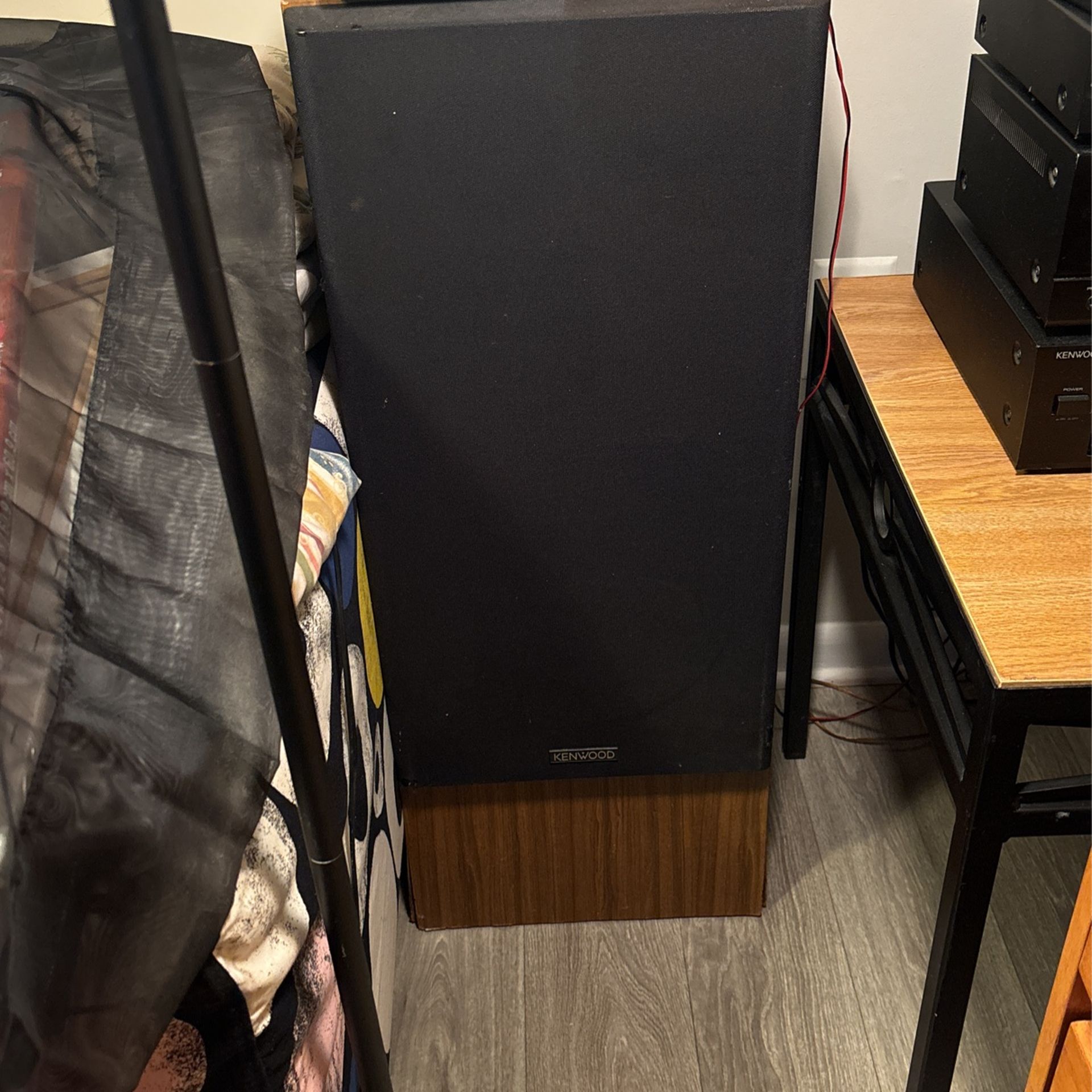 old Kenwood stereo system.