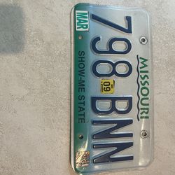 Missouri License Plate