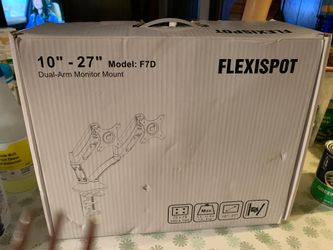 Dual arm monitor mount