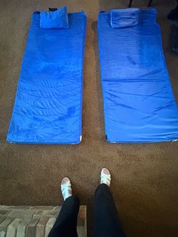 Two Matrix cell memory foam camping mattress pad 3“ thick