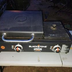 Black Stone Griddle With Fryer 