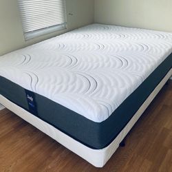 Queen size Memory Foam gel  12”thick Comfortable+Quality with box spring Brand We   Finance We deliver all cities 