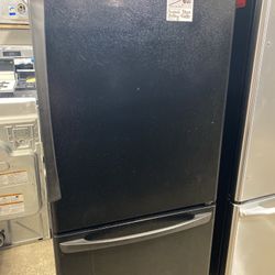 Black Bottom Freezer Fridge