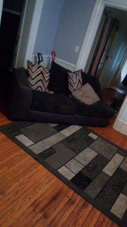Sectional For Sale W/ Rug $500