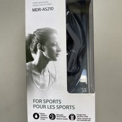 Sony MDR-AS210 Wired Stereo Headphones (New )