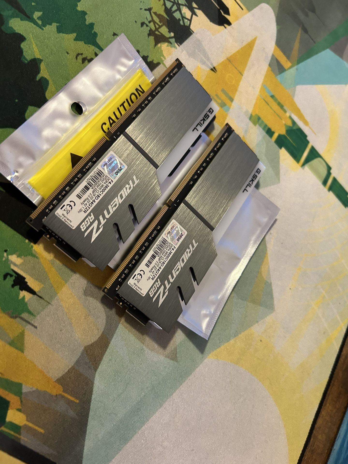 G.Skill Trident Z RGB 64 GB (2 x 32 GB) DDR4-3600 CL18 Memory