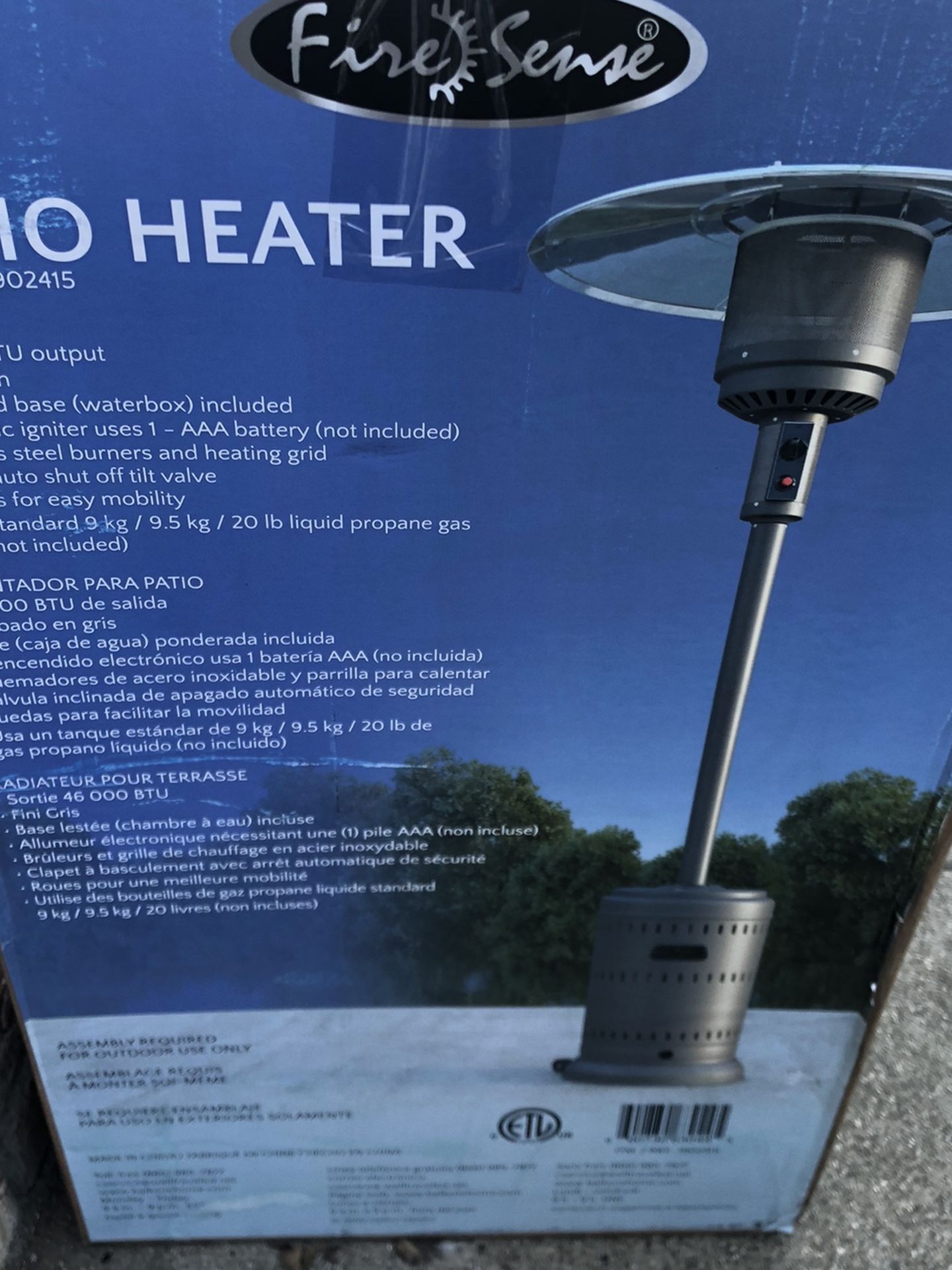 Grey Patio Heater