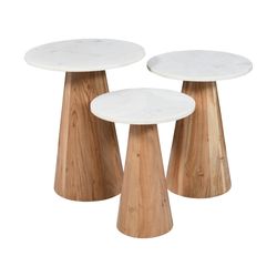 Nolan Natural 3-Pc Table Set