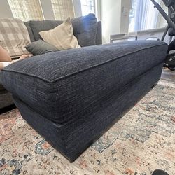 Navy Ottoman