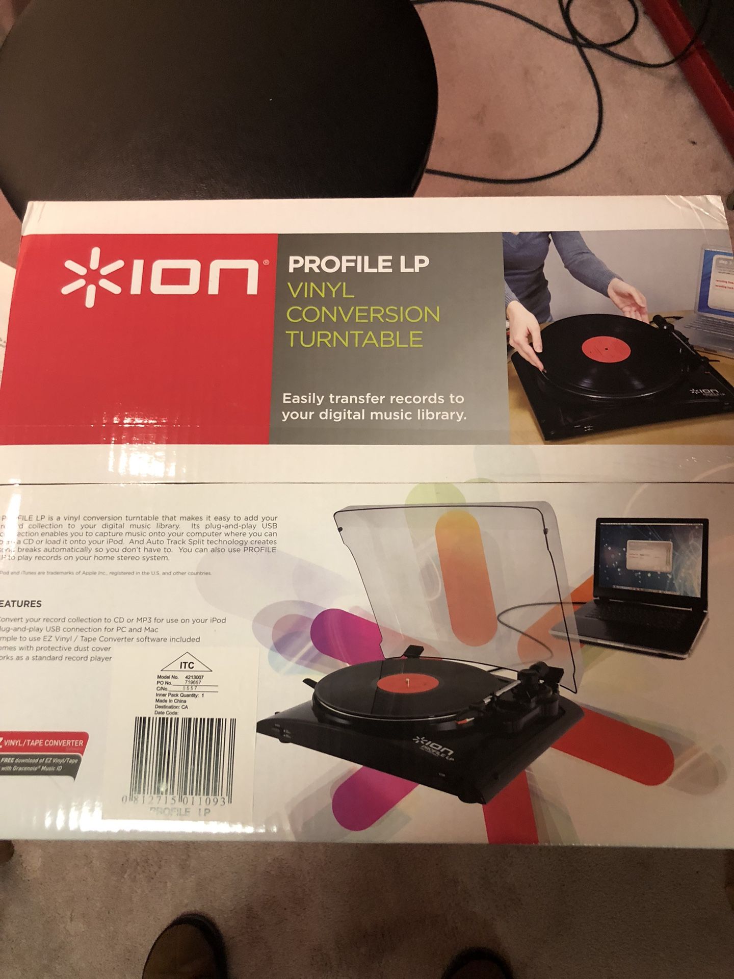 Ion  Vinyl Conversion Turntable