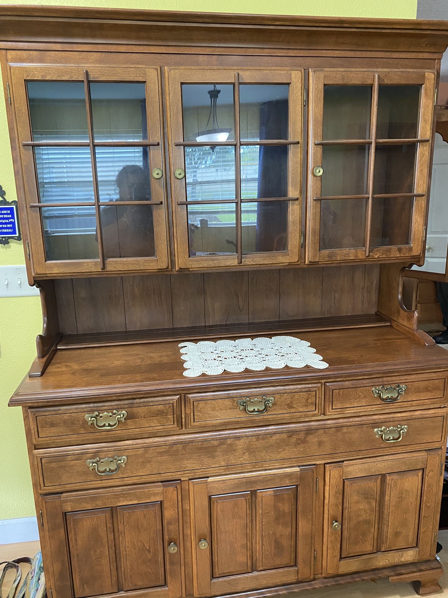 Rock maple mid century cabinet size 54 inches ,wide 19 , Tall 75 1/2. $230 Umatilla Fla