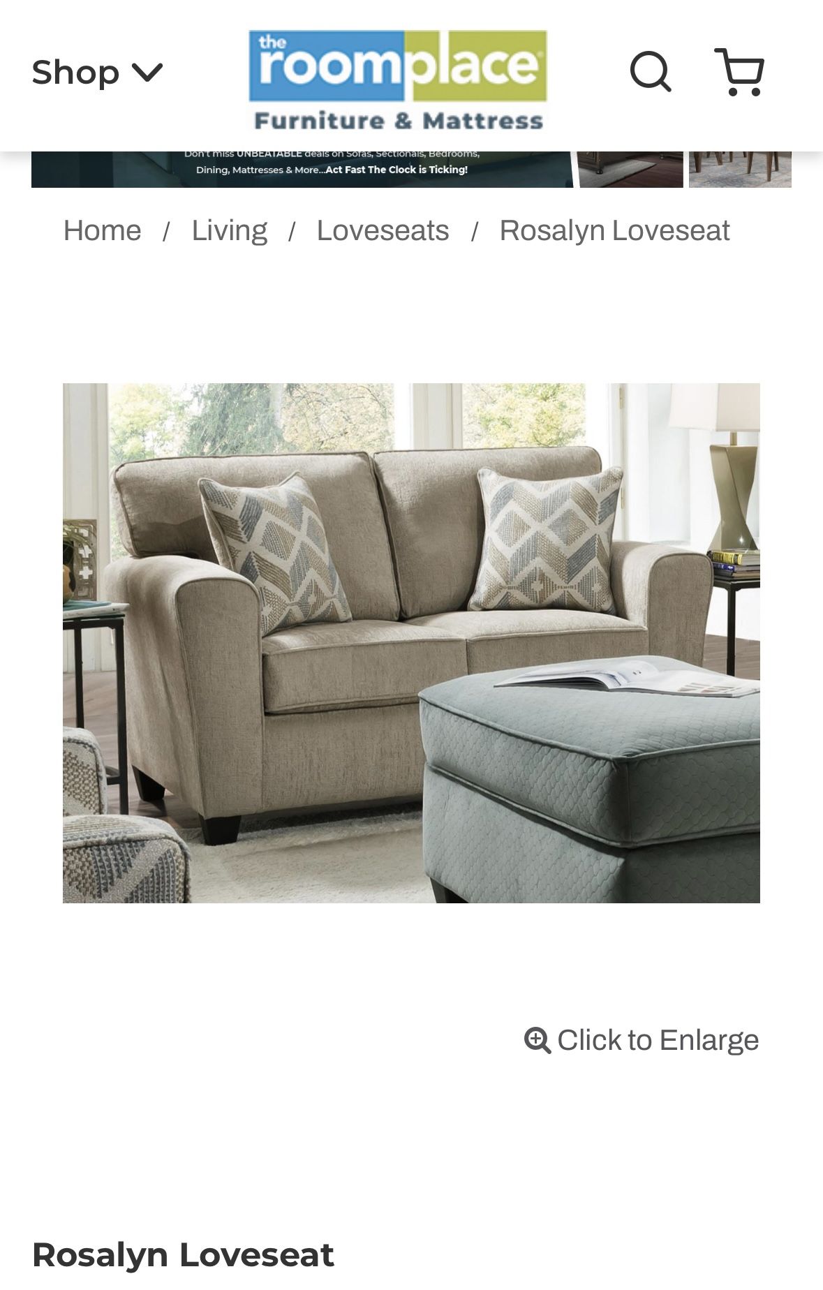 Brand new Love seat Grey
