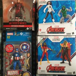 Marvel Legends Captain America 20tu Anniversary Avengers Doctor Doom Dr. Strange Skrull 6 Figures 