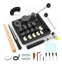 Ring Bending Tool, Ring Bender with Nylon Dies Ring Making Tool, Ring Measurement Tool, Multi-Functional Ring Earring Bending Tool Jewelry Making Tool