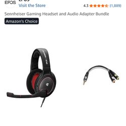 Sennheiser Gaming Headset and Audio Adapter Bundle