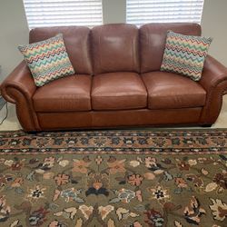 Red Leather Couch