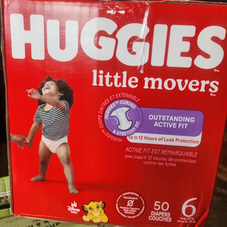 Huggies Little Movers Diapers Size 6 - 50ct