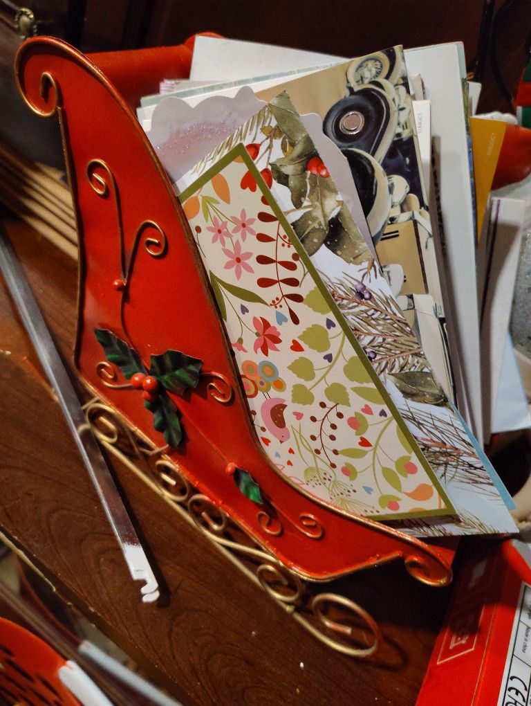 Brand New Christmas Cards And Sleigh