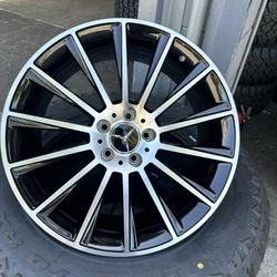 19” Mercedes factory style staggered wheels with tires available in stock we finance 
