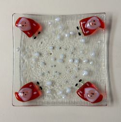 Handmade Santa Claus Trinket Dish