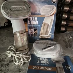 New. Con air Steamer and Iron 2 in 1