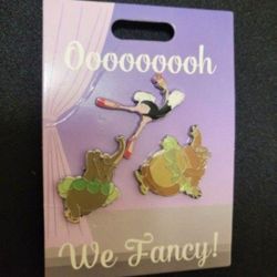 Disney Fantastia Oooh We Fancy! Three Enamel Pin Set New!