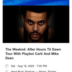 The Weeknd Floor Seats 