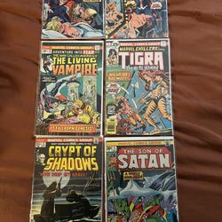 Comics: Lot Of 6 Marvel Monster /Horror Comics 25