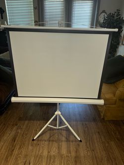 50” Portable Projector Screen – Floor Standing / Pull-Up