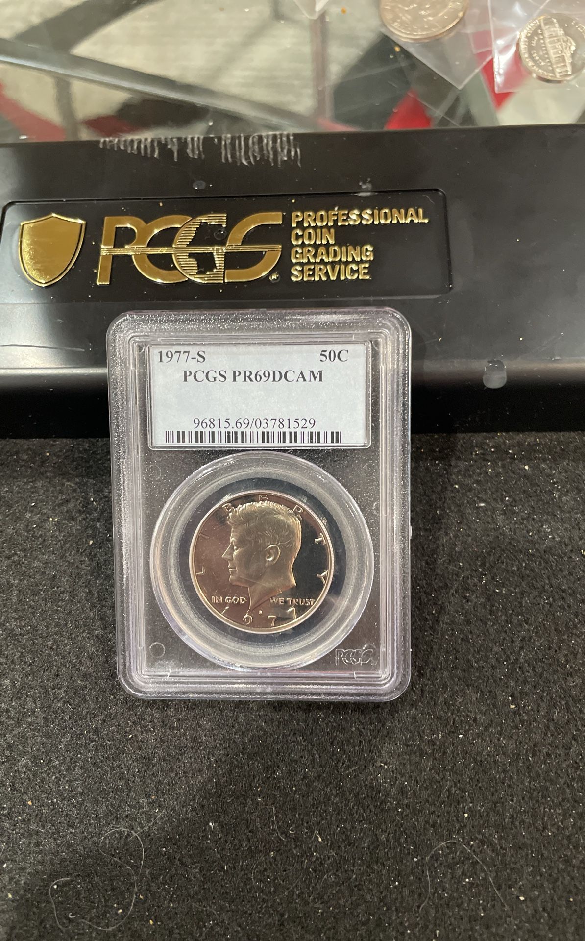 1977 S Gem Proof Kennedy Half Dollar Graded At PR69 With A Deep Cameo B-4