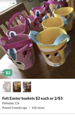 Easter baskets brand new