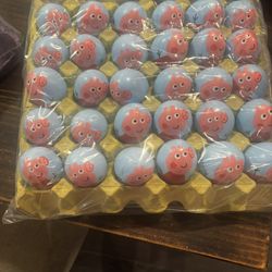 Easter Eggs With Confetti 
