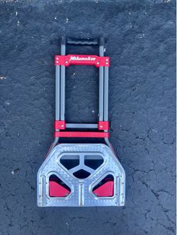 Milwaukee 150-lb Capacity 2 -Wheel Red Steel Folding hand truck