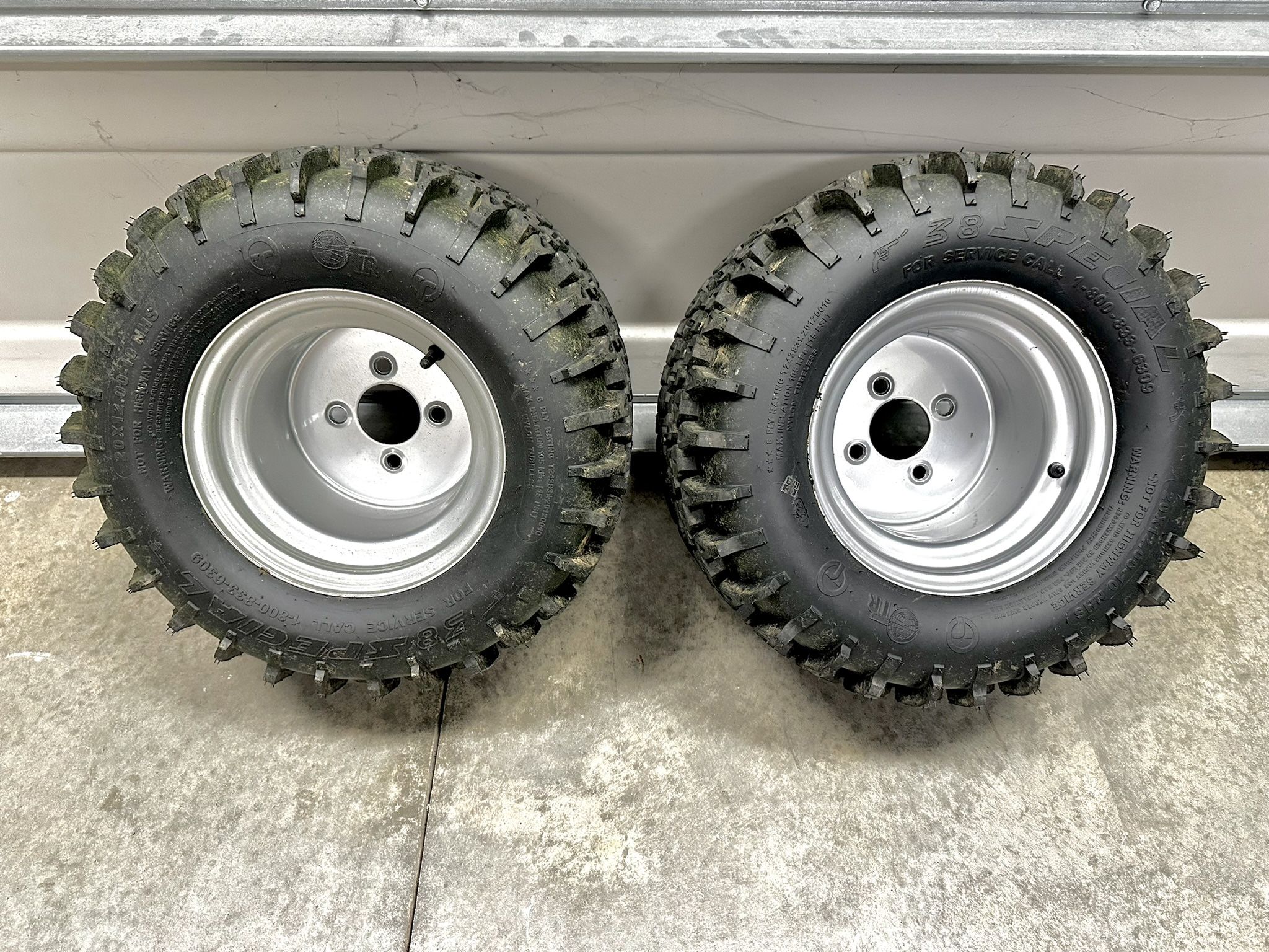 Hustler Mower Wheels 20x12-10