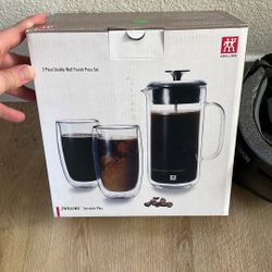 ☕ Zwilling 3-Piece Double Wall French Press Set