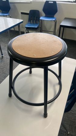 Black barstool