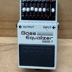 BOSS GEB-7 Seven-Band Graphic Bass Equalizer Guitar Pedal