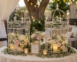 Elegant metal decor wedding Quince