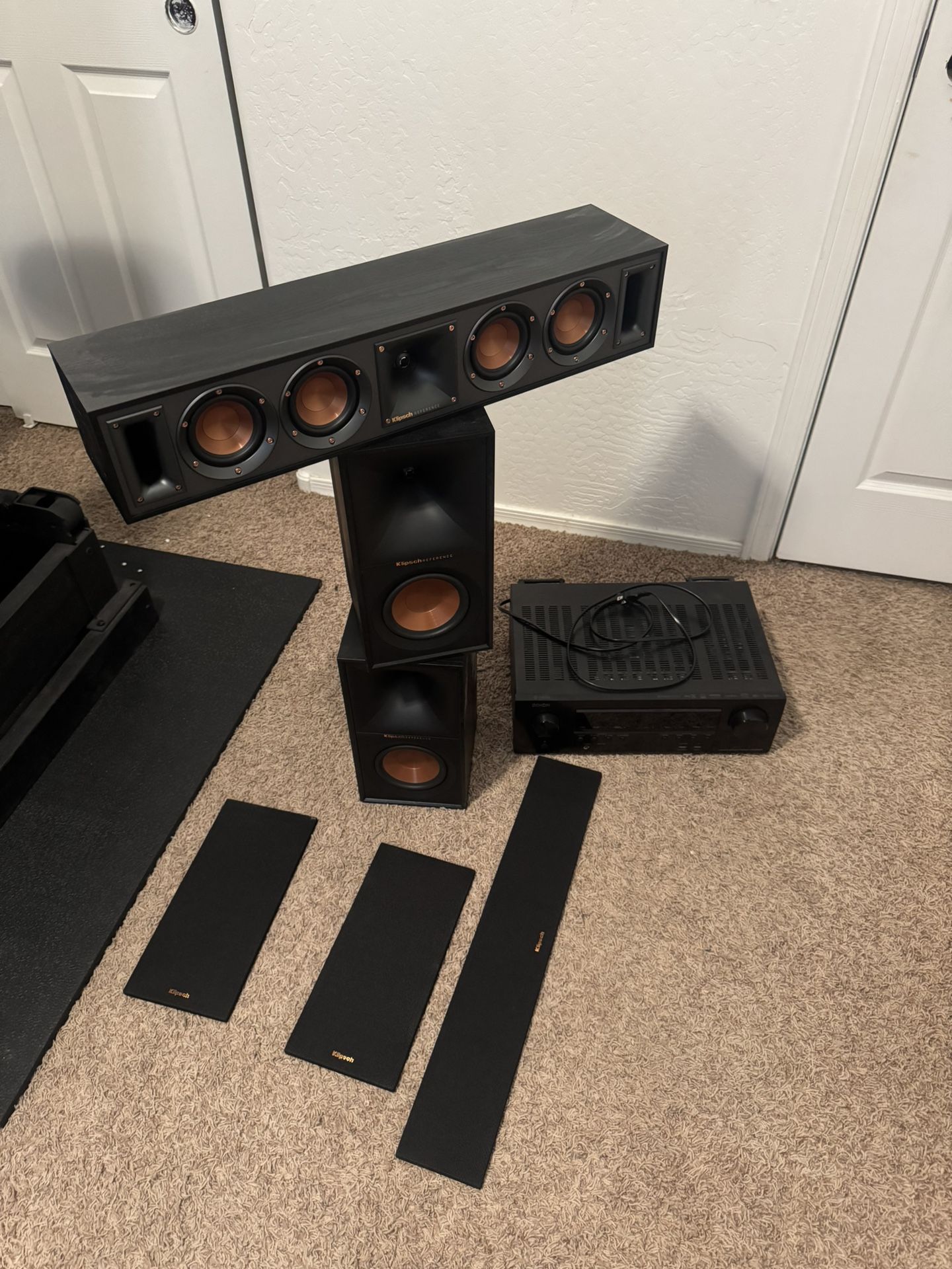 Klipsch Speakers And Denon Receiver