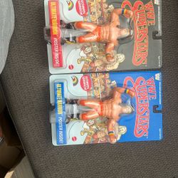 WWE Mattel LJN Ultimate Warrior Black And Blue Variants 