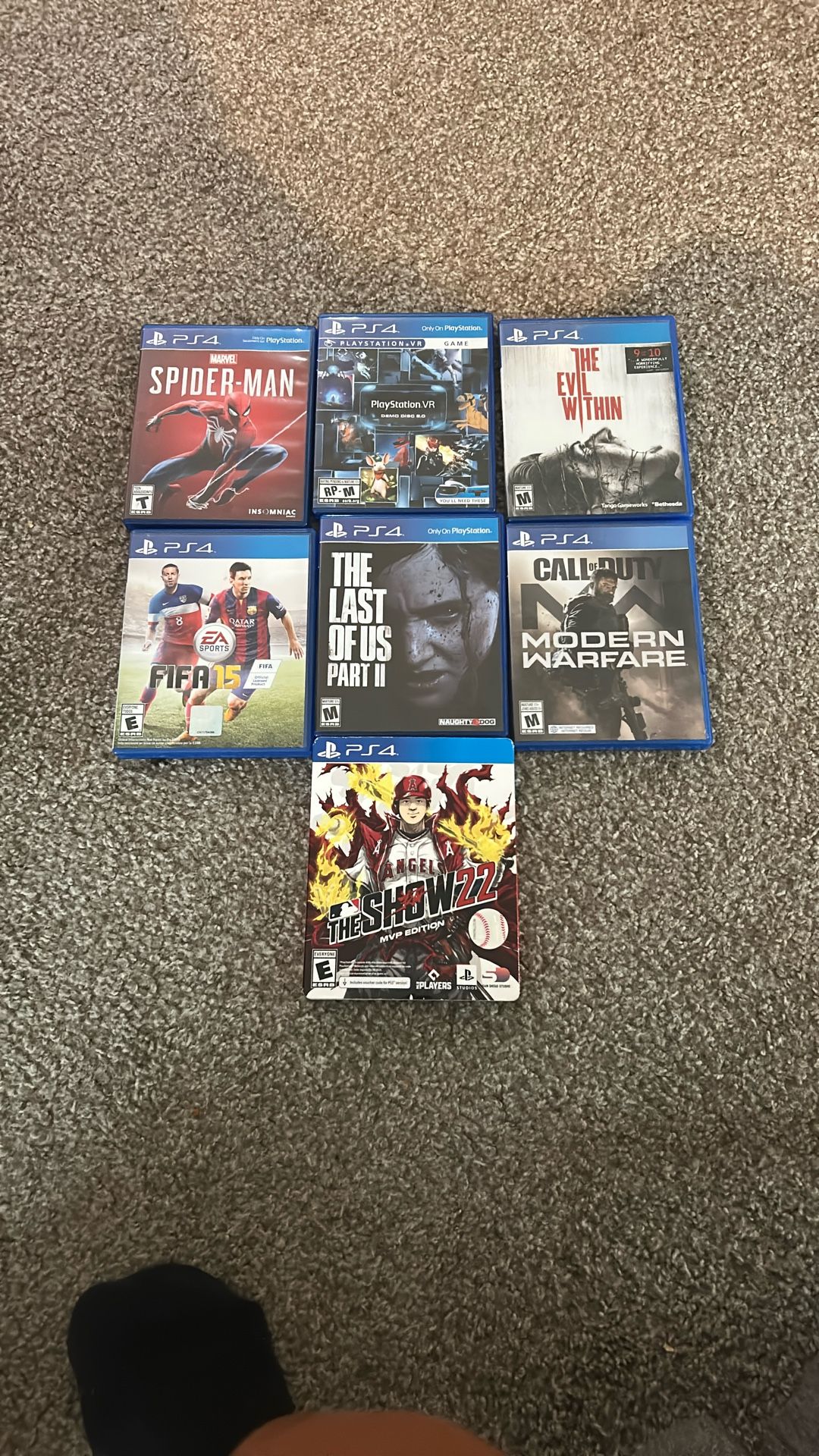 PS4 Video Games (Spiderman, The Last Of Us II & More!)