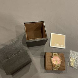 Michael Kors Yellow Gold Watch 