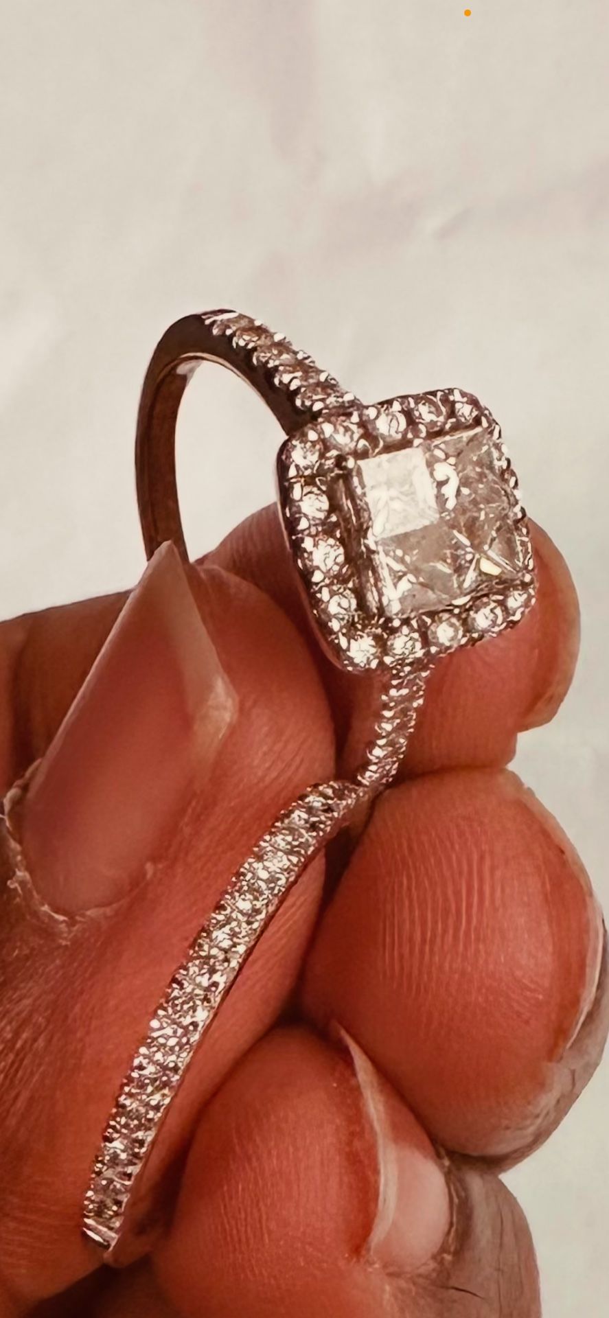 Princess Cut 7.55 MM Engagement Set