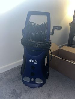 AR Blue Clean 1800 PSI (Electric-Cold Water) Pressure Washer With Hose Reel & Turbo Nozzle