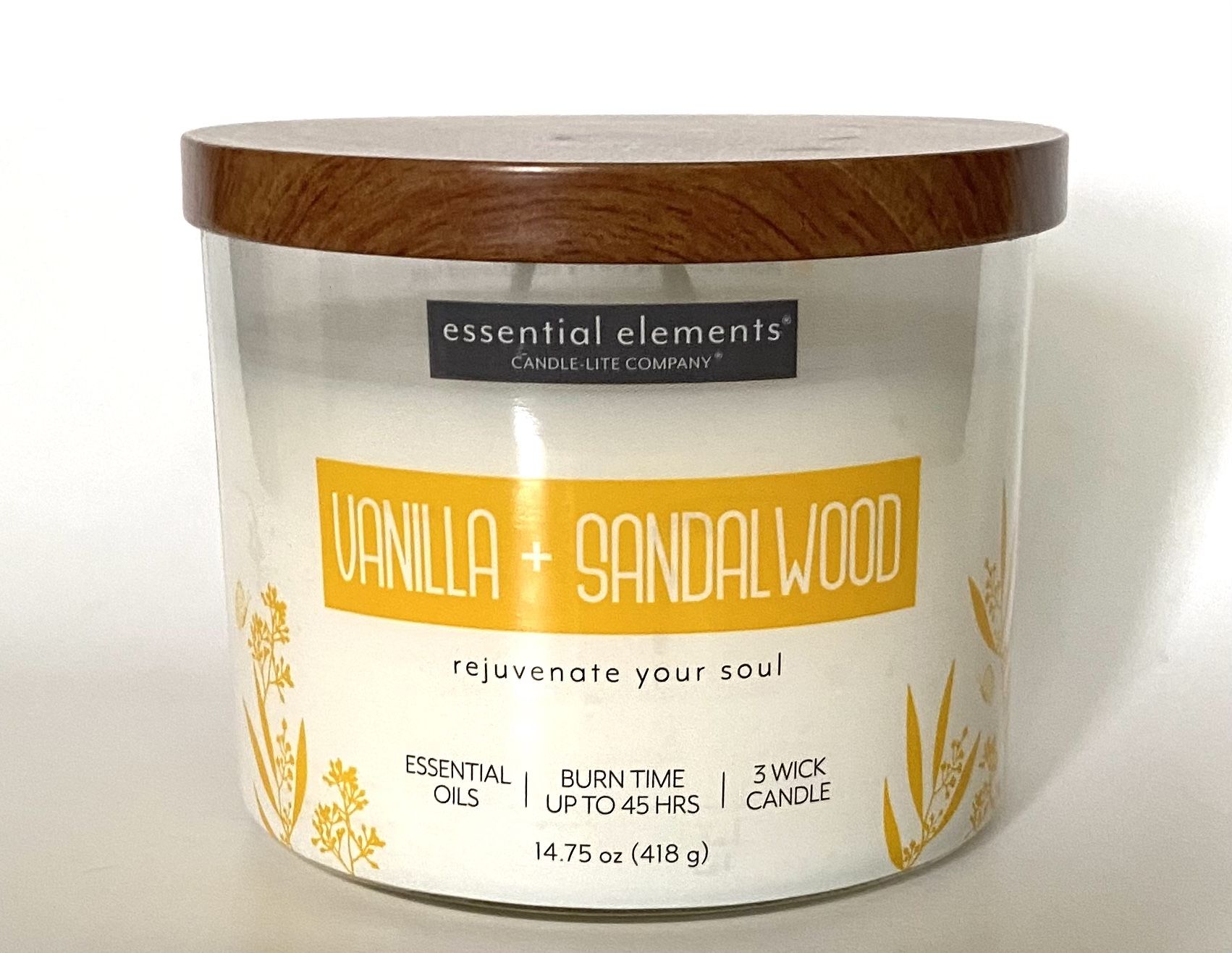 Essential Elements Vanilla & Sandalwood Candle