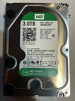 Western Digital green 3.0 tb hard drive
